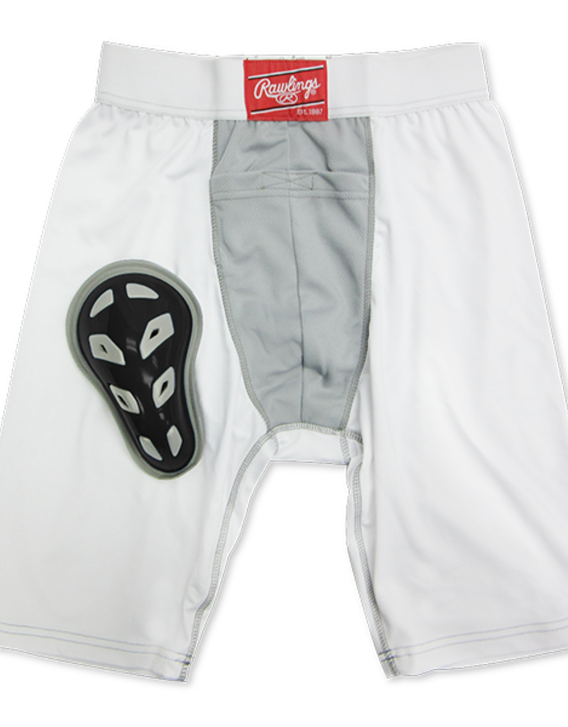 Rawlings Compression Youth Jock Short W/Cup Rg738Y-Rawlings-Sports Replay - Sports Excellence