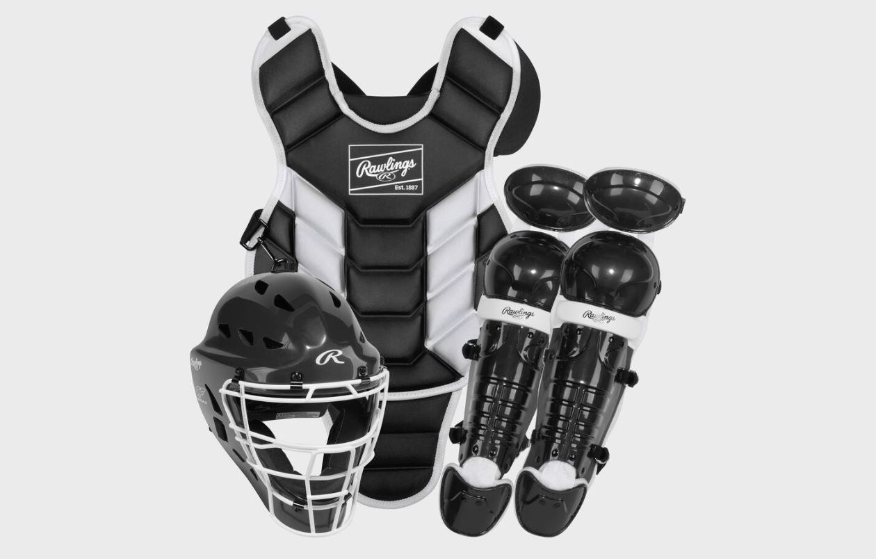 Rawlings Players 2.0 Series Junior Catchers Set Black (Nocsae Cp)-Rawlings-Sports Replay - Sports Excellence