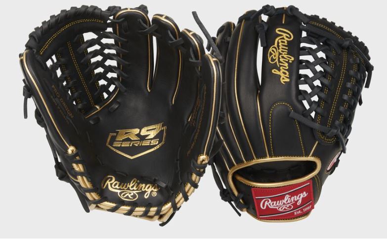 Rawlings R9 Series 11.75" Baseball Glove Rht Modified Trap-Eze Web-Rawlings-Sports Replay - Sports Excellence