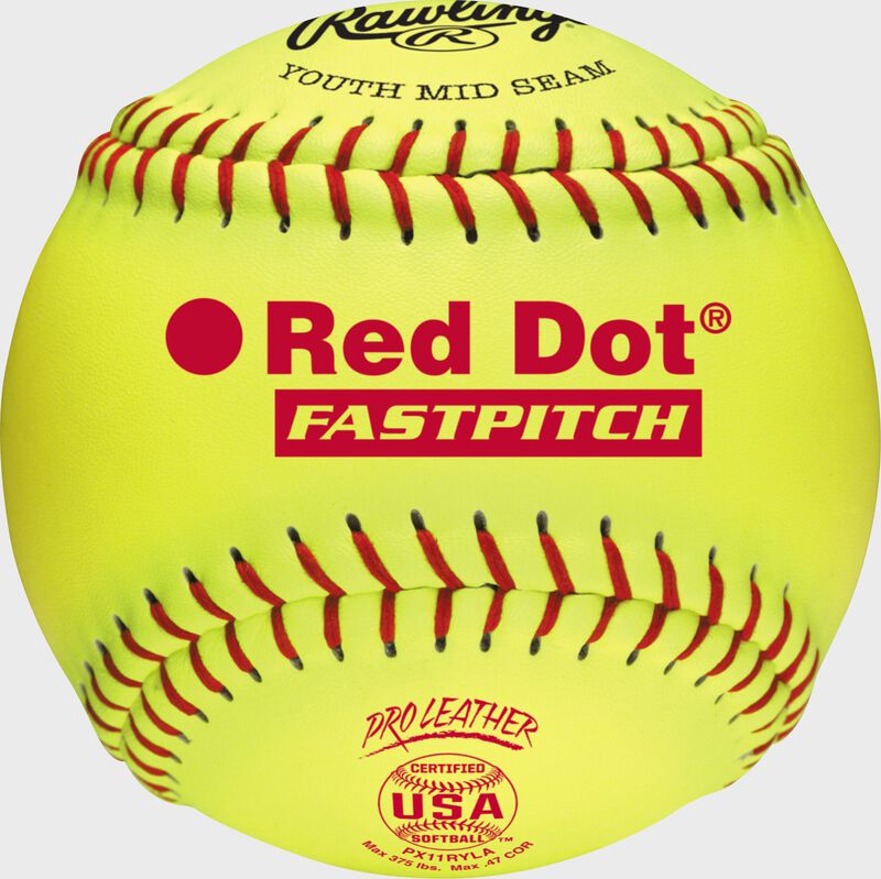 Rawlings Red Dot 11" Softball Each-Rawlings-Sports Replay - Sports Excellence