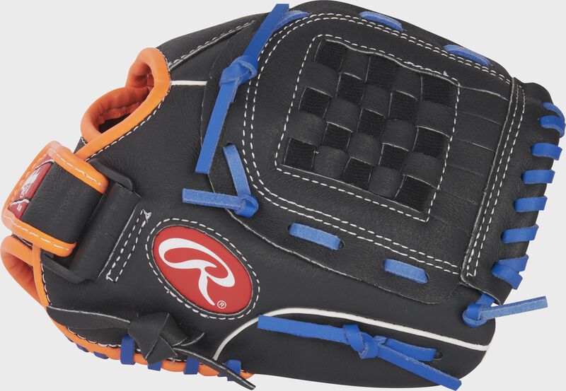 Rawlings Sure Catch 10" Jacob Degrom Signature Baseball Glove Reg 10.0 Inch Bskt/Nfb Black/Blue-Rawlings-Sports Replay - Sports Excellence