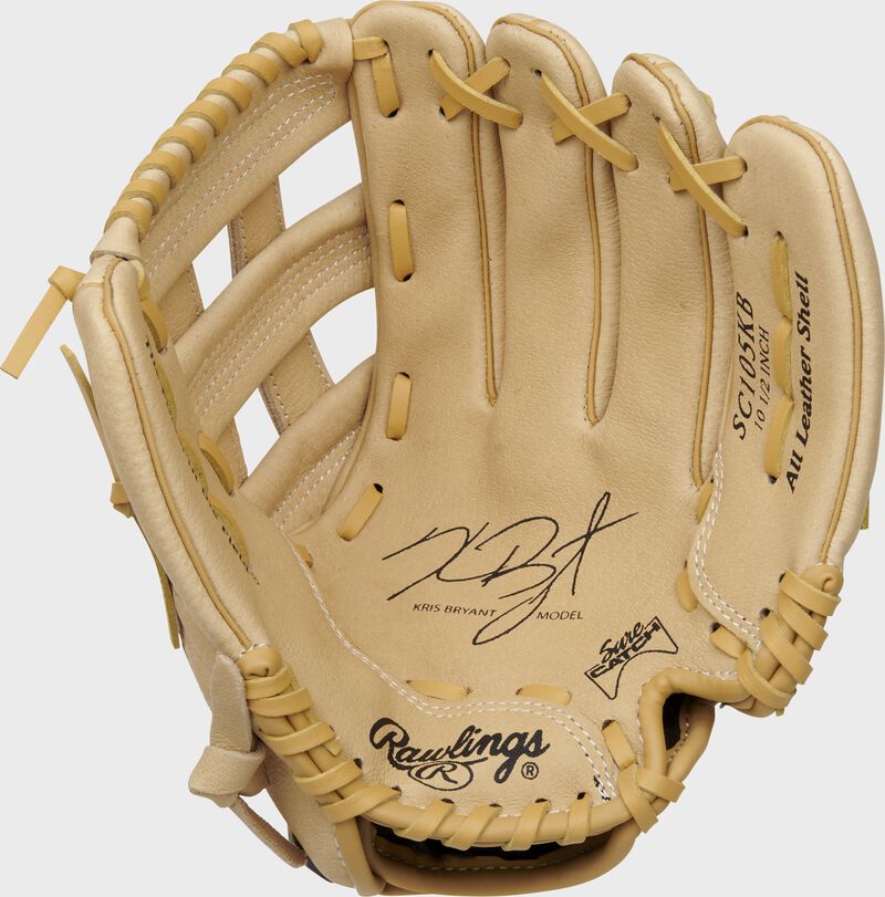 Rawlings Sure Catch 10.5" Kris Bryant Signature Baseball Glove Reg 10.5 Inch H/Nfb Camel-Rawlings-Sports Replay - Sports Excellence