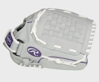 Rawlings Sure Catch Youth Softball Glove - Gray/Purple-Rawlings-Sports Replay - Sports Excellence