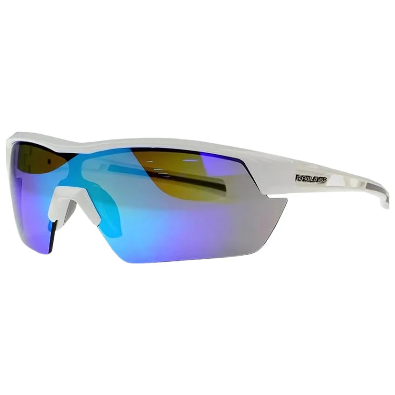 Rawlings Youth Mirror Sunglasses White/Blue-Rawlings-Sports Replay - Sports Excellence