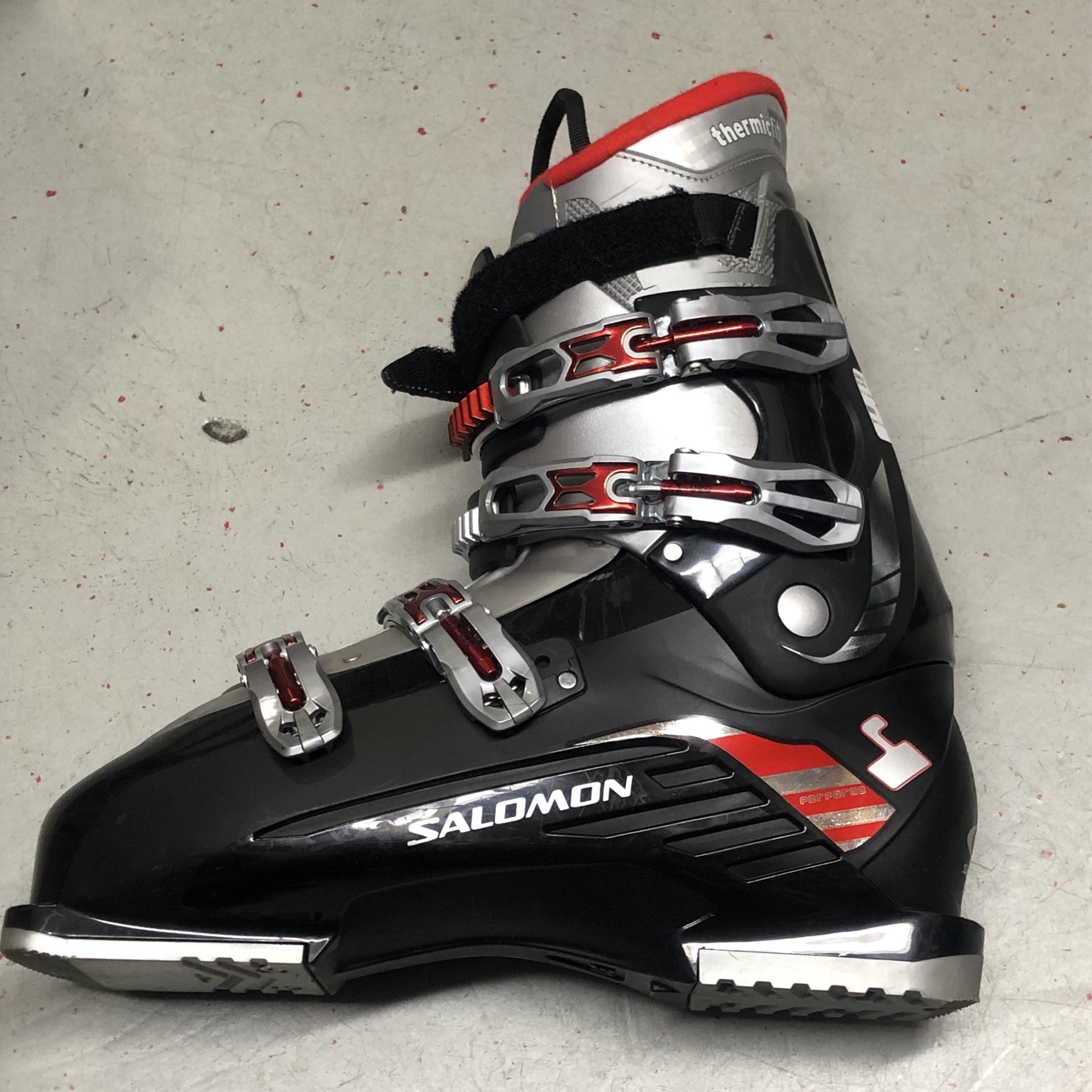 Salomon Thermafit Ski Boots Sz 31.5 Blk/Red/Gry-Sports Replay - Sports Excellence-Sports Replay - Sports Excellence