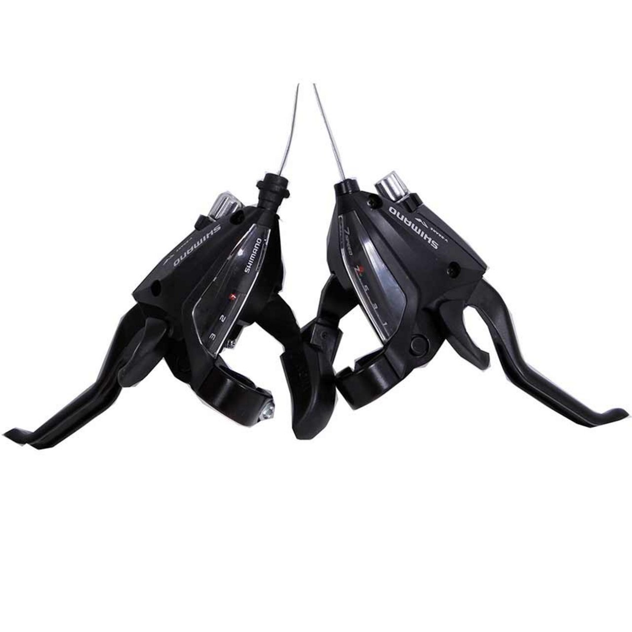 Shimano Altus St-Ef500 Shifter / Brake Lever Speed 3 X 7 Black Set-Shimano-Sports Replay - Sports Excellence