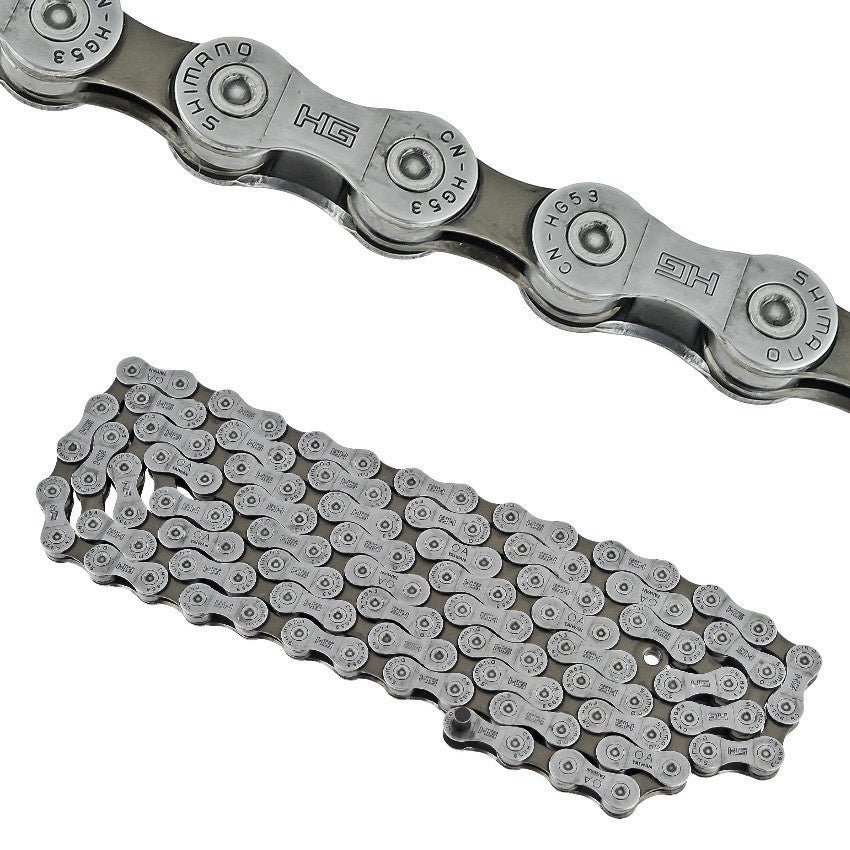Shimano Cn-Hg53 9 Speed Chain 116 Sliver Links 6.57 Mm-Sports Replay - Sports Excellence-Sports Replay - Sports Excellence