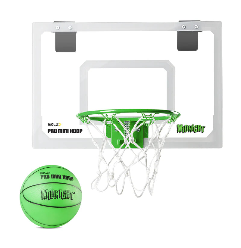 Sklz Pro Mini Hoop Midnight Glow In The Dark Hoop And Ball-Sklz-Sports Replay - Sports Excellence