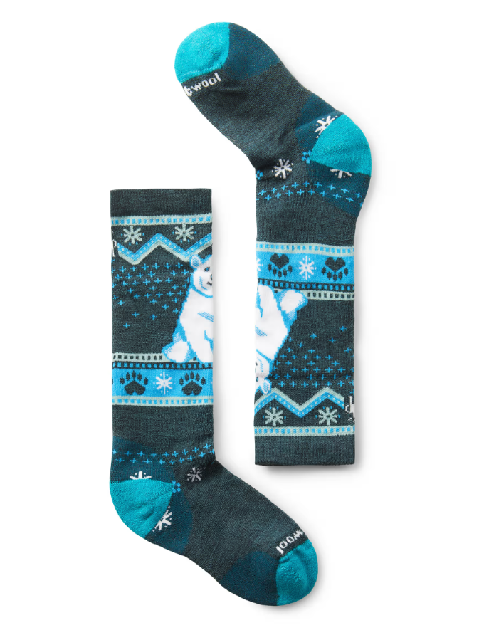 Smartwool Kids Wintersport Full Cushion Polar Bear Otc Socks-Smart Wool-Sports Replay - Sports Excellence