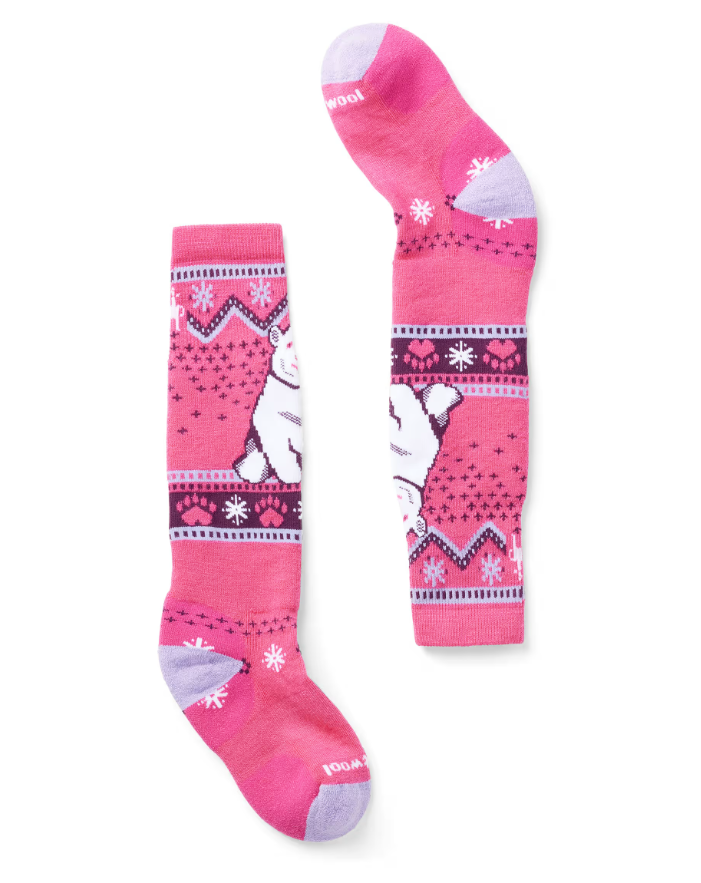 Smartwool Kids Wintersport Full Cushion Polar Bear Otc Socks-Smart Wool-Sports Replay - Sports Excellence