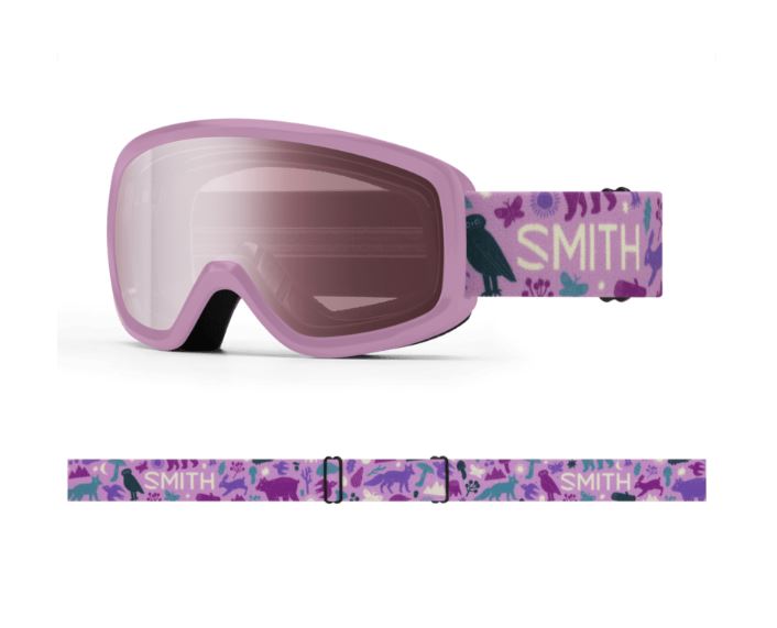 Smith Snowday Proper Pink Forest Friends Junior Goggles W/ Ignitor Mirror Lens-Smith-Sports Replay - Sports Excellence