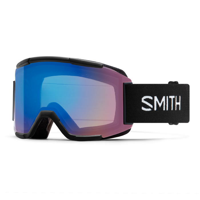 Smith Squad Black Goggles W/ Chromapop Storm Rose Flash Lens + Extra Yellow Lens-Smith-Sports Replay - Sports Excellence