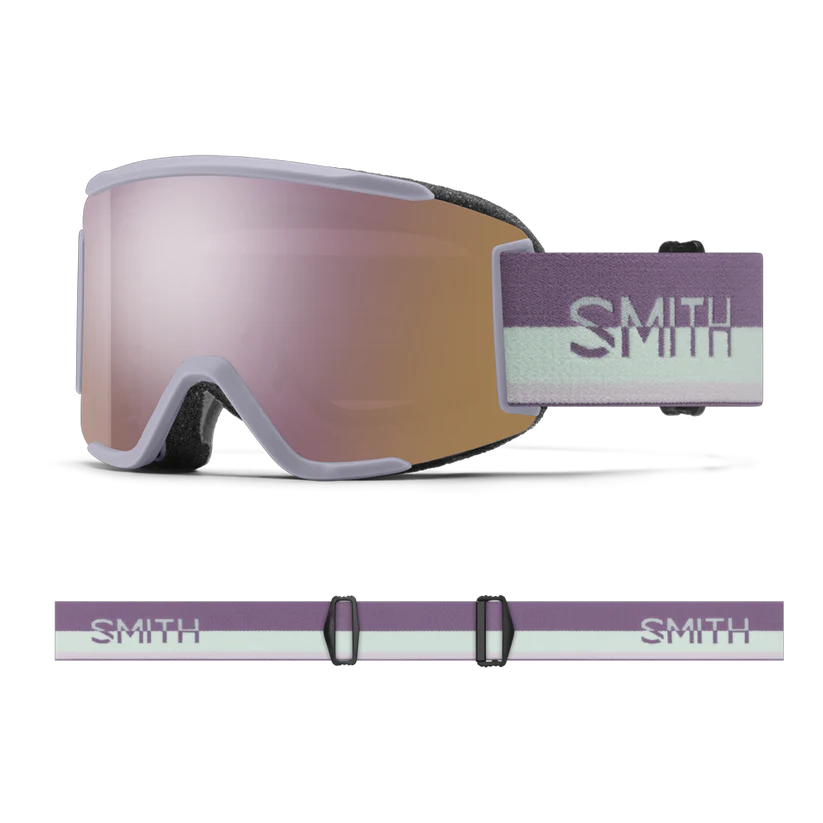 Smith Squad S Lunar Fog Split Goggles W/ Chromapop Everyday Rose Gold Mirror Lens + Extra Clear Lens-Smith-Sports Replay - Sports Excellence