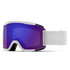 Smith Squad White Vapor Goggles W/ Chromapop Everyday Violet Mirror Lens + Extra Clear Lens-Smith-Sports Replay - Sports Excellence