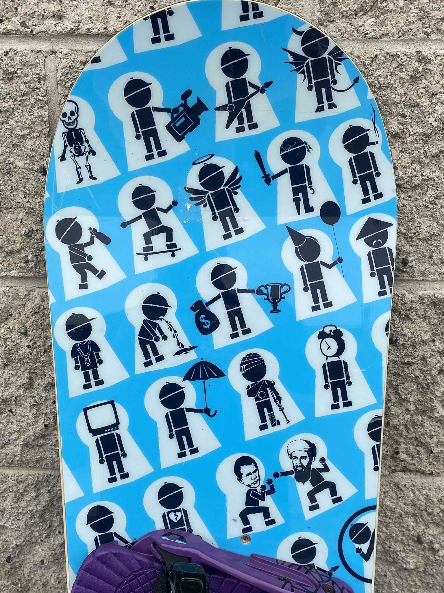 Stepchild Powder Sucks Snowboard C/W Bindings Size 155 Blu Blk-Sports Replay - Sports Excellence-Sports Replay - Sports Excellence