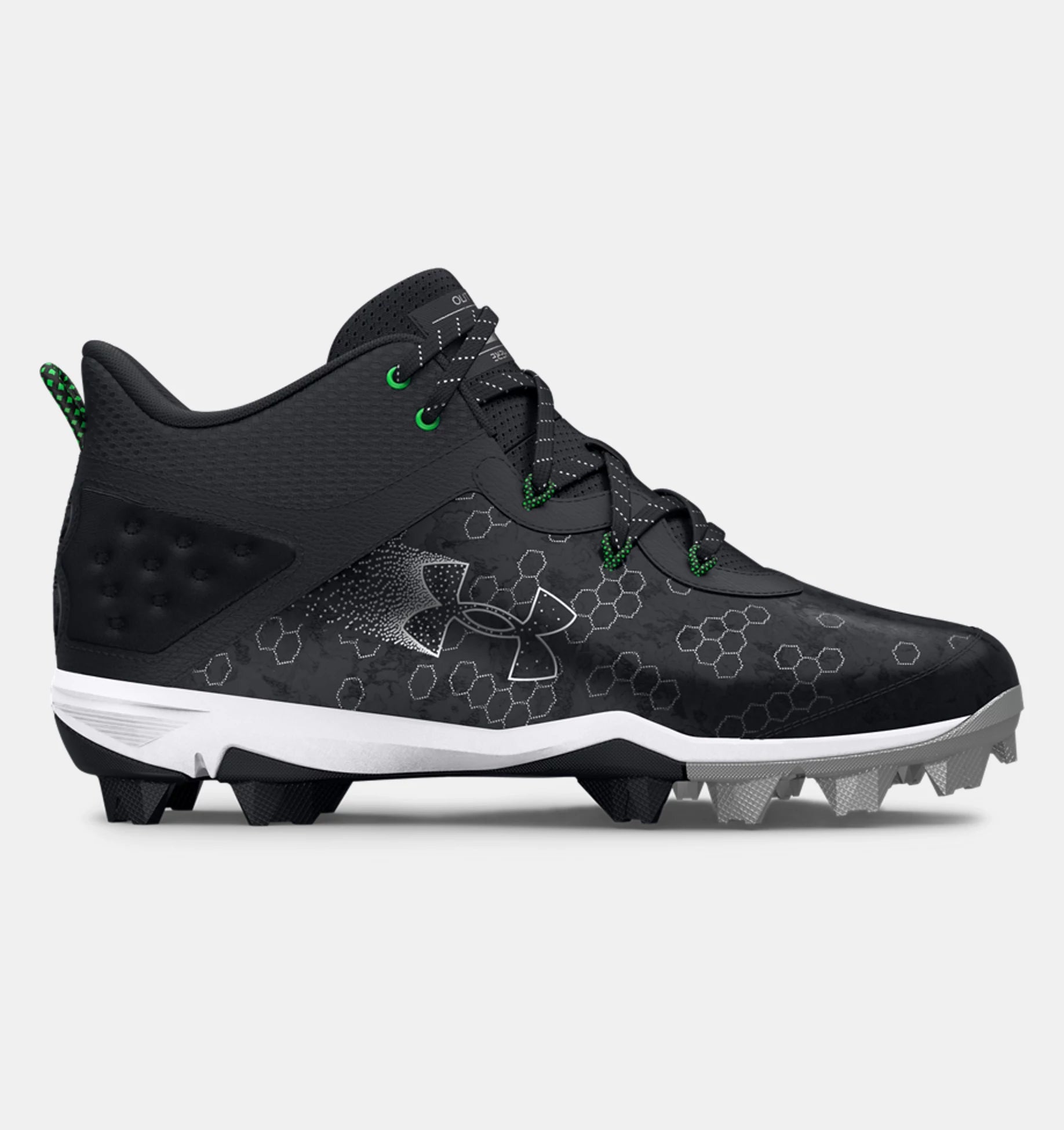 Under Armour Harper 8 Mid Rm Senior Baseball Cleats-Warrior-Sports Replay - Sports Excellence