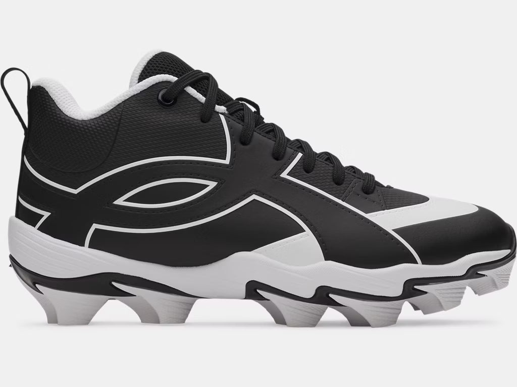 Under Armour Leadoff Icon Mid Rm Junior Baseball Cleats-Under Armour-Sports Replay - Sports Excellence