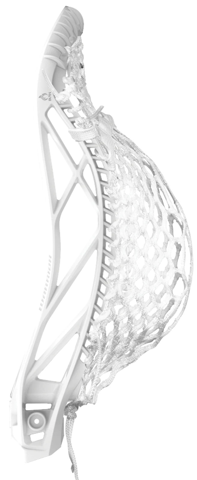 Warrior Burn Xp2-O Strung Lacrosse Head W/ Iso Mesh White-Warrior-Sports Replay - Sports Excellence