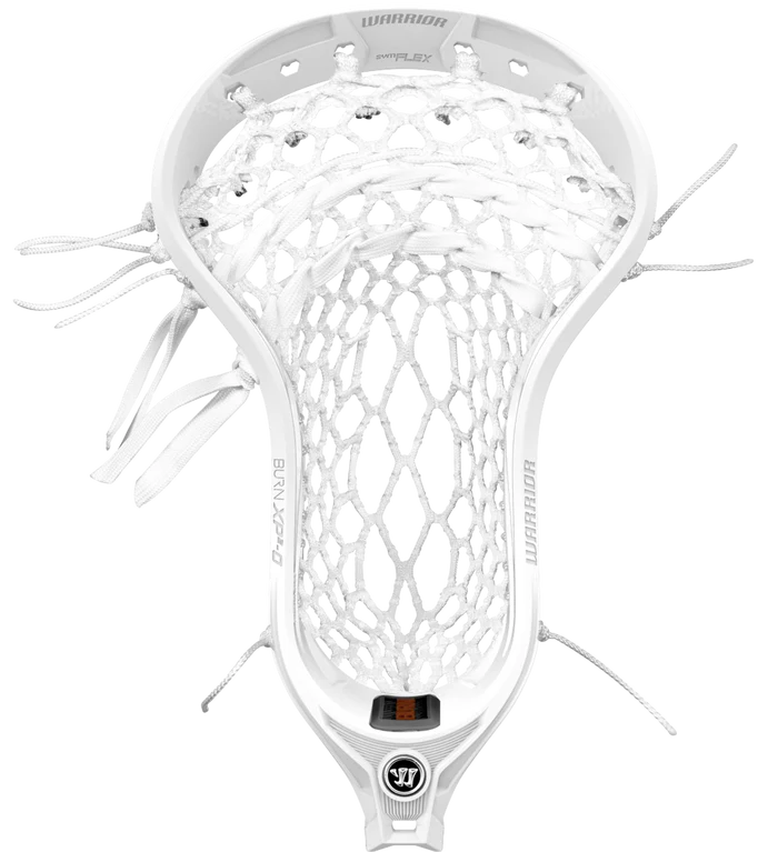Warrior Burn Xp2-O Strung Lacrosse Head W/ Iso Mesh White-Warrior-Sports Replay - Sports Excellence