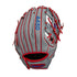 Wilson A450 10.75" Youth Baseball Glove Rht H-Web Gry/Red/Roy-Wilson-Sports Replay - Sports Excellence