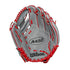 Wilson A450 10.75" Youth Baseball Glove Rht H-Web Gry/Red/Roy-Wilson-Sports Replay - Sports Excellence