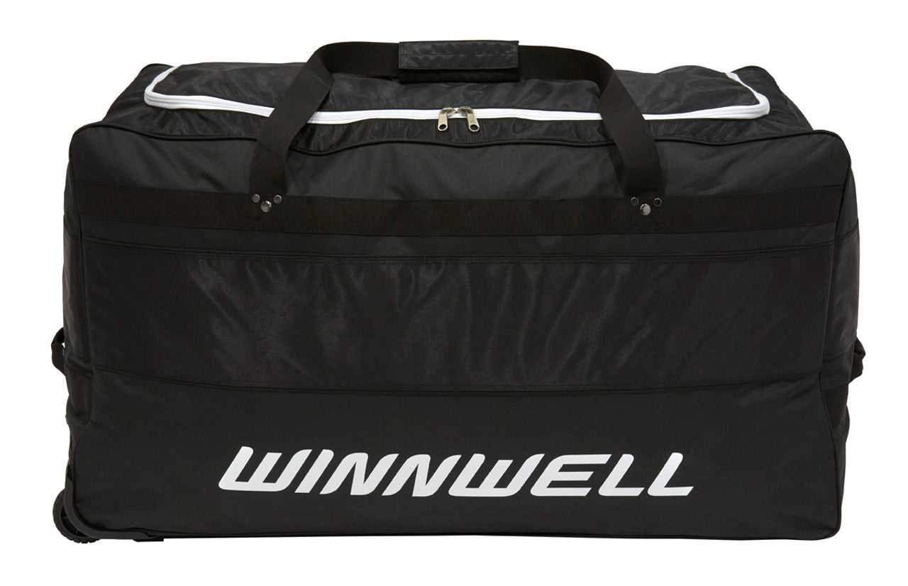 Winnwell Wheel Goalie Bag Senior Black-Winnwell-Sports Replay - Sports Excellence