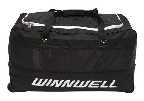 Winnwell Wheeled Goalie Bag Junior Black-Winnwell-Sports Replay - Sports Excellence