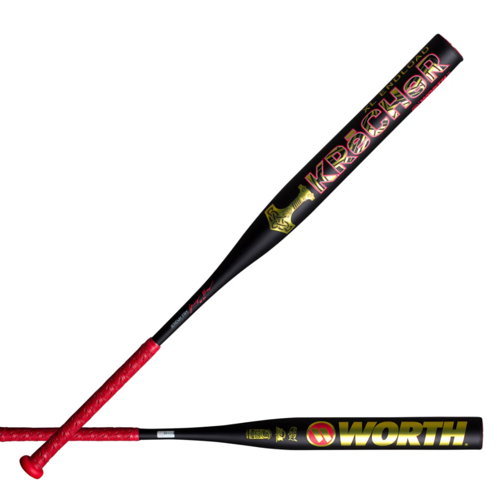 Worth 2026 Krecher 1 Piece 12.75" J.Fry Xl Slowpitch Bat-Worth-Sports Replay - Sports Excellence