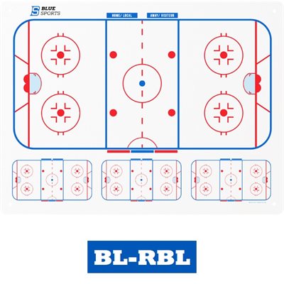 Blue Sports Hockey Rigid Board 32" X 44"-Sports Replay - Sports Excellence-Sports Replay - Sports Excellence