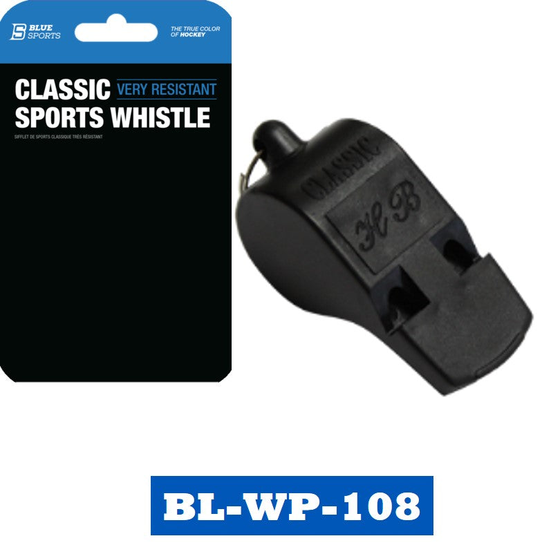 Blue Sports Pealess Plastic Whistle W/Lanyard-Blue Sports-Sports Replay - Sports Excellence