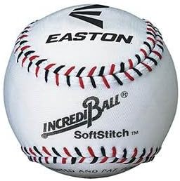 Easton Incredi-Ball 9" White Softtouch Baseball Each-Easton-Sports Replay - Sports Excellence