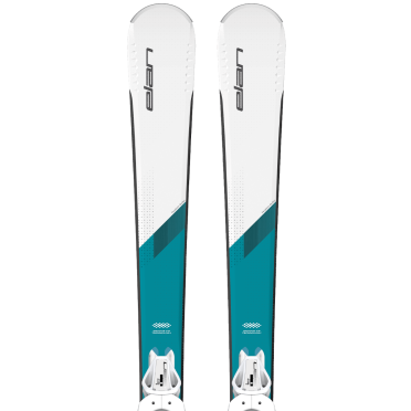 Elan White Magic Ls Skis W/ Elw 9.0 Bindings-Sports Replay - Sports Excellence-Sports Replay - Sports Excellence