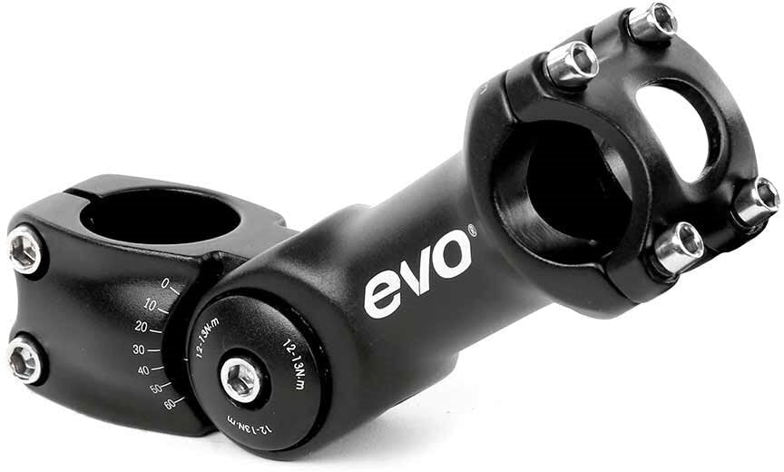 Evo Compact Stem 31.8 Mm X 125 Mm 1 1/8" Black-Evo-Sports Replay - Sports Excellence