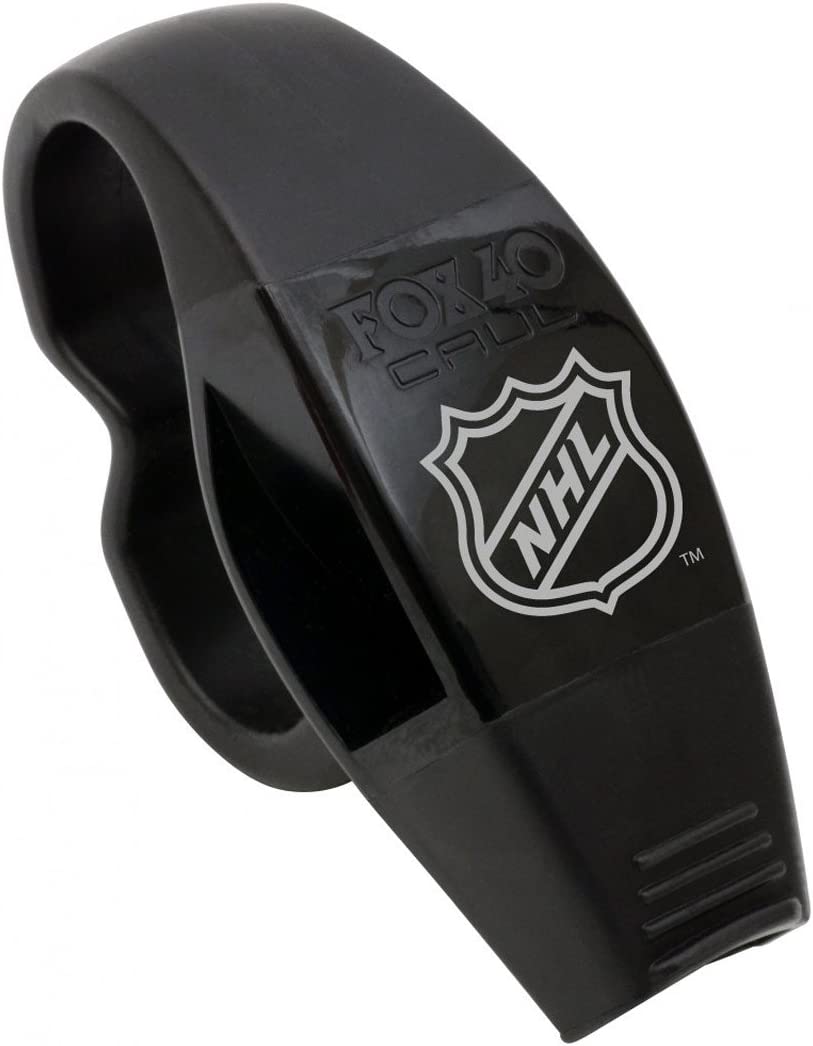 Fox 40 Caul Finger Grip Whistle Nhl Black-Fox 40-Sports Replay - Sports Excellence