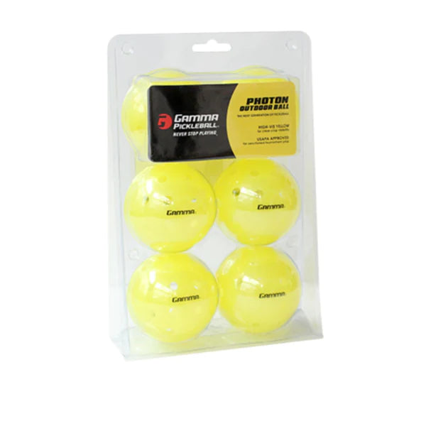 Gamma Photon Pickleball Ball - 6 Pack-Gamma-Sports Replay - Sports Excellence