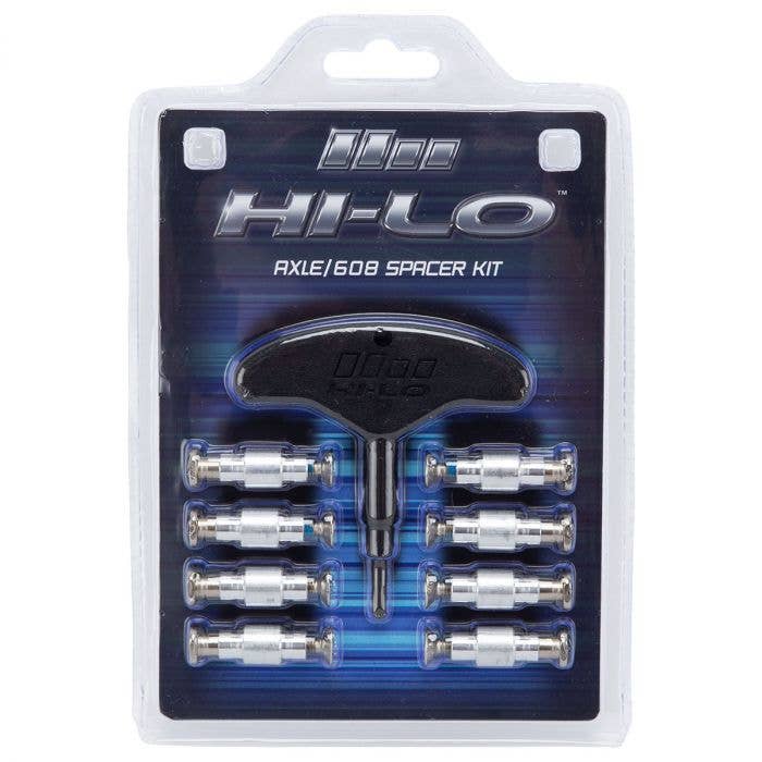 Hi-Lo Roller Hockey 608 Axle / Spacer Kit Square Post-Mission-Sports Replay - Sports Excellence