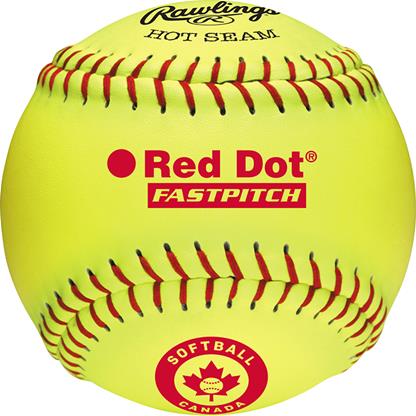 Rawlings 11" Red Dot Fastpitch Ball Softball Canada-Worth-Sports Replay - Sports Excellence